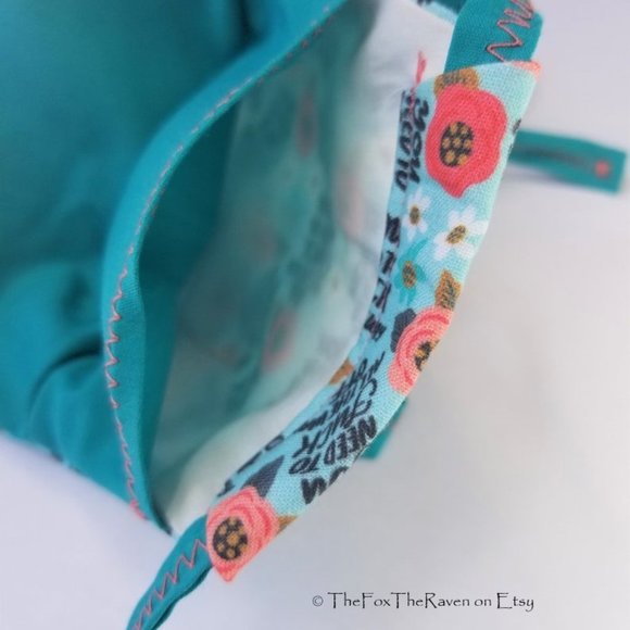 Pretty Flowers and Swears Fitted Face Mask - Picture 6 of 9